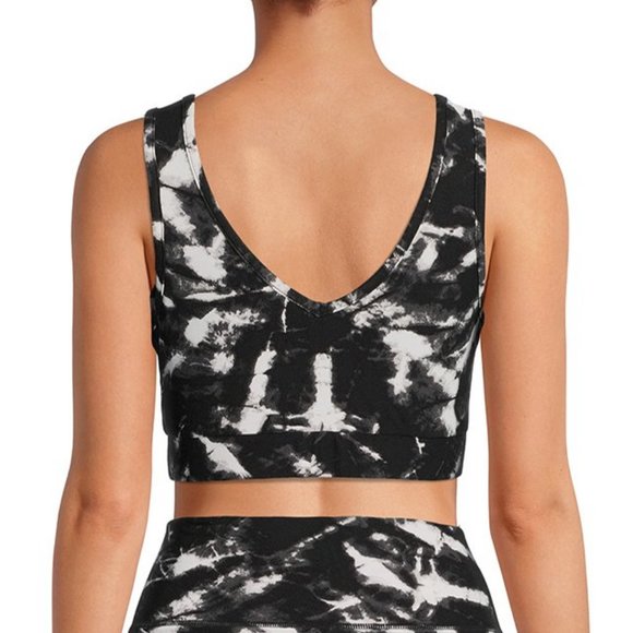 Juniors Bra Tank Top Size M (7-9) Black/White/Grey NWT Removable Pads - Picture 2 of 2
